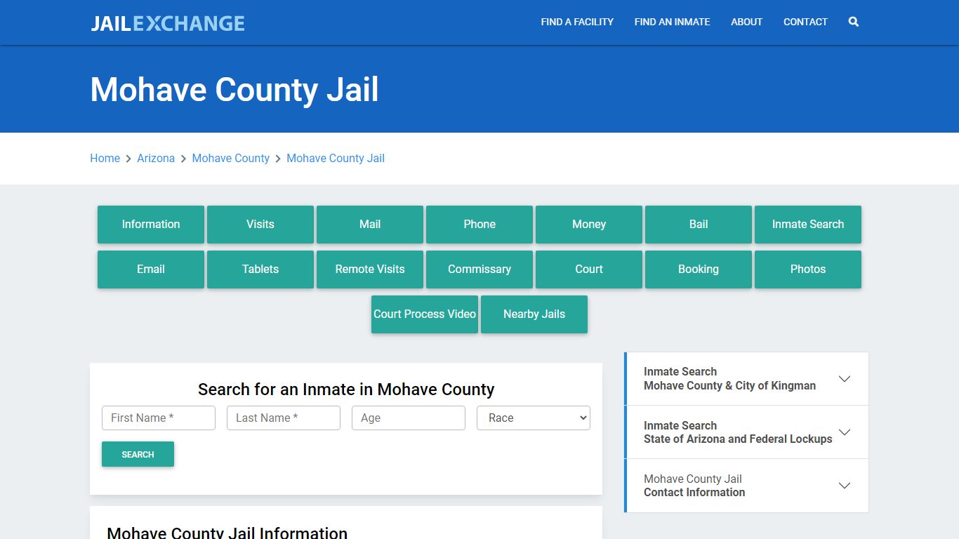 Mohave County Jail Roster Lookup, AZ, Inmate Search